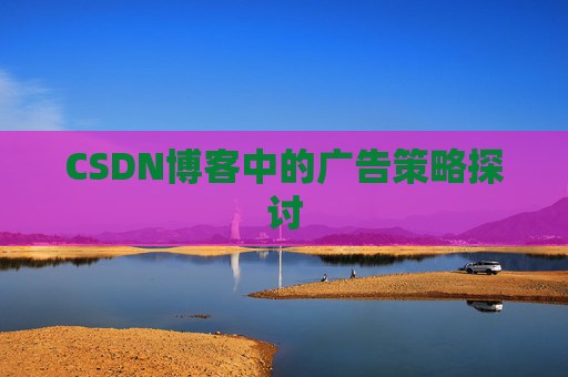 CSDN博客中的广告策略探讨